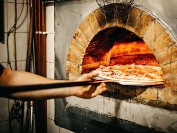 Pizza a la leña para eventos